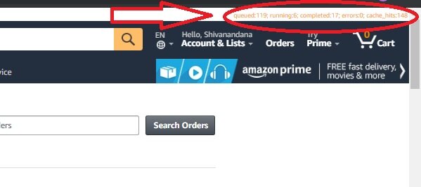 order queue processing while downloading